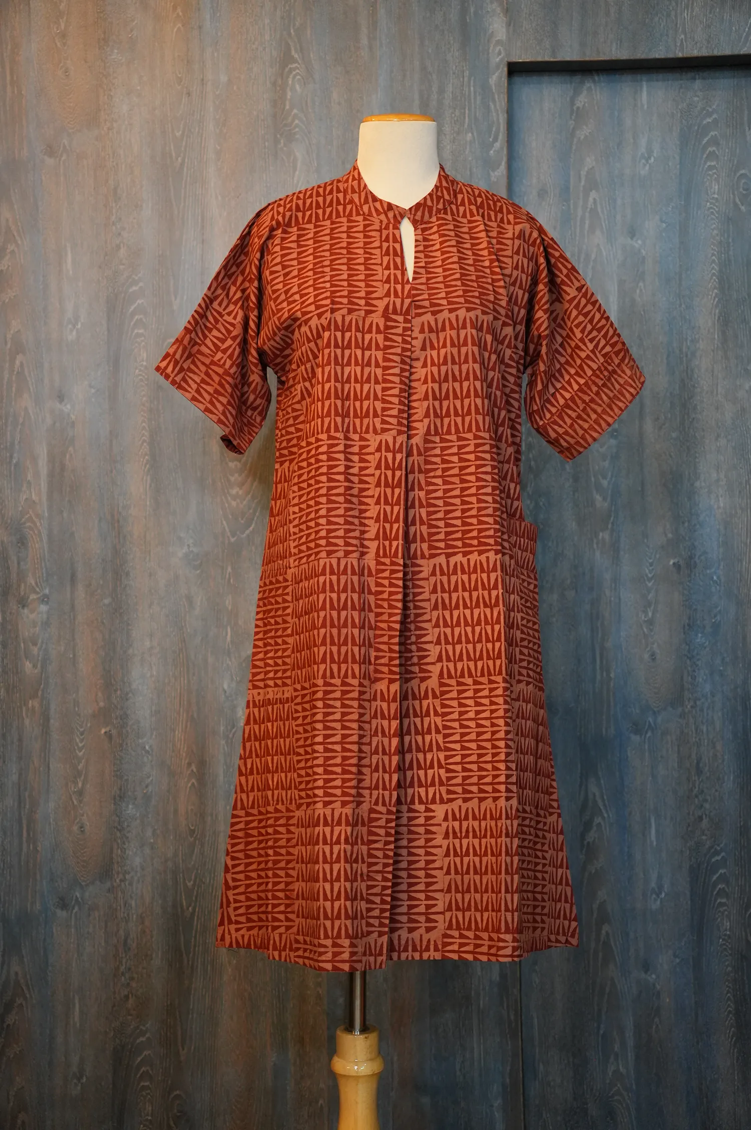 A-Line handwoven Khadi Black dress (1)